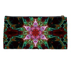 Fractal Pink Star Pencil Case from ArtsNow.com Back