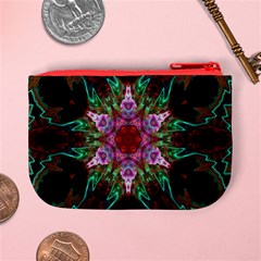 Fractal Pink Star Mini Coin Purse from ArtsNow.com Back