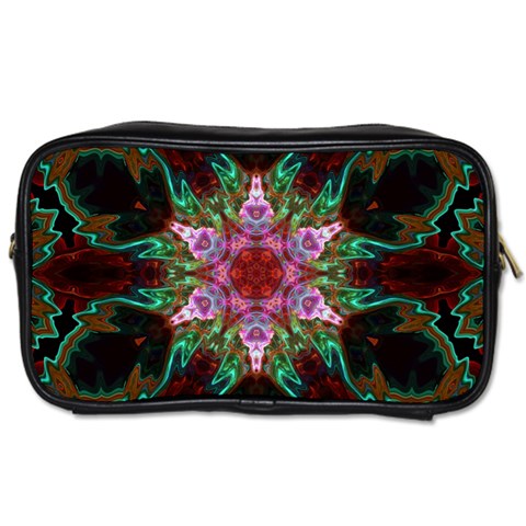 Fractal Pink Star Toiletries Bag (Two Sides) from ArtsNow.com Front