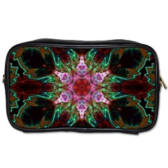 Fractal Pink Star Toiletries Bag (Two Sides) from ArtsNow.com Front