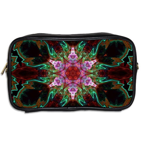 Fractal Pink Star Toiletries Bag (Two Sides) from ArtsNow.com Back