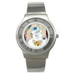 Tea Party Umbrella Arts Now Copy Square Stainless Steel Watch