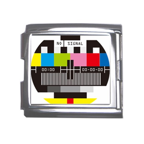 Tv Mega Link Italian Charm (18mm) from ArtsNow.com Front