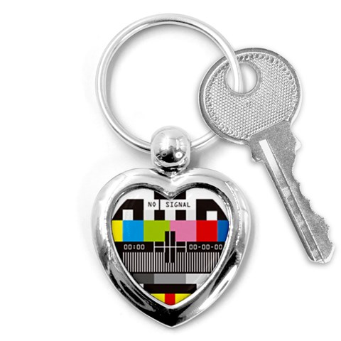 Tv Key Chain (Heart) from ArtsNow.com Front