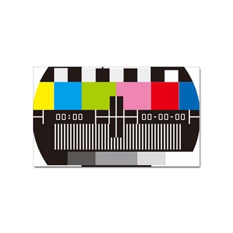 Tv Sticker (Rectangular) from ArtsNow.com Front