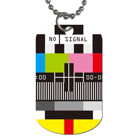 Tv Dog Tag (One Side) from ArtsNow.com Front