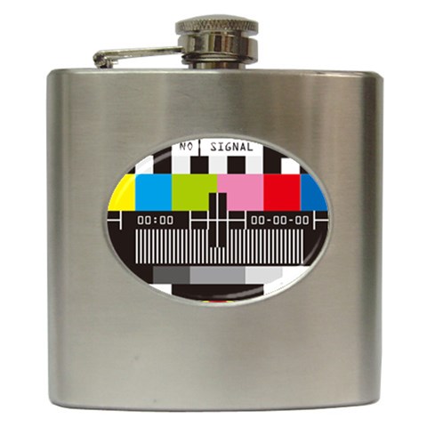 Tv Hip Flask (6 oz) from ArtsNow.com Front