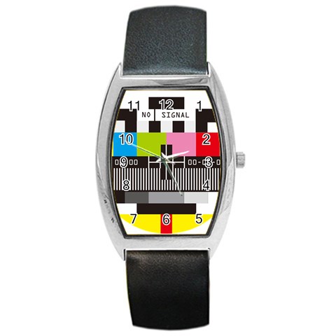 Tv Barrel Style Metal Watch from ArtsNow.com Front