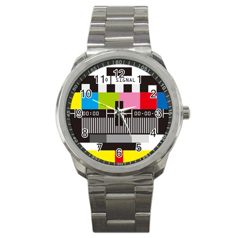 Tv Sport Metal Watch from ArtsNow.com Front