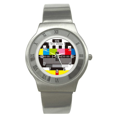 Tv Stainless Steel Watch from ArtsNow.com Front