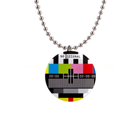 Tv 1  Button Necklace from ArtsNow.com Front