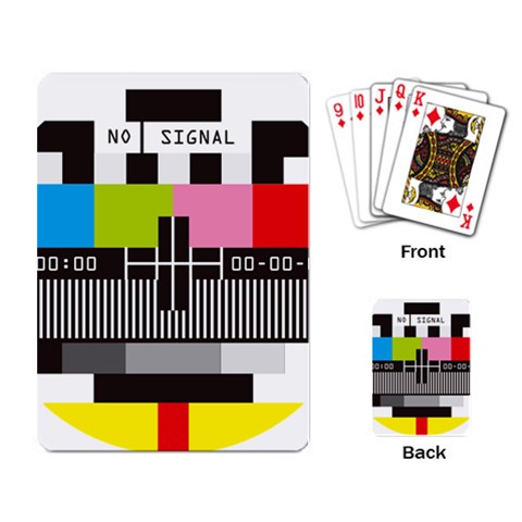 Tv Playing Cards Single Design from ArtsNow.com Back