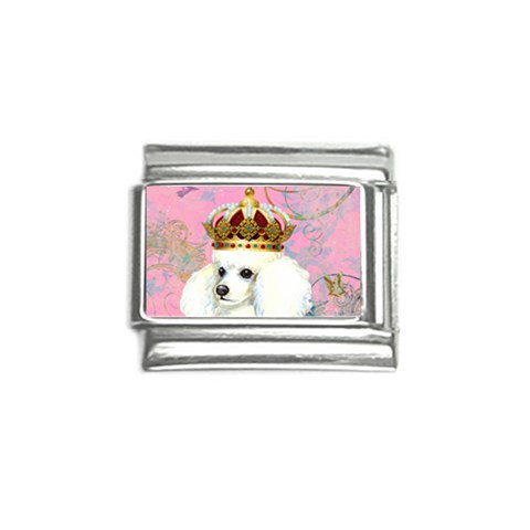 White Poodle Princess Print 5 By 6 Zazzle Copy Italian Charm (9mm) from ArtsNow.com Front