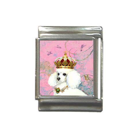 White Poodle Princess Print 5 By 6 Zazzle Copy Italian Charm (13mm) from ArtsNow.com Front