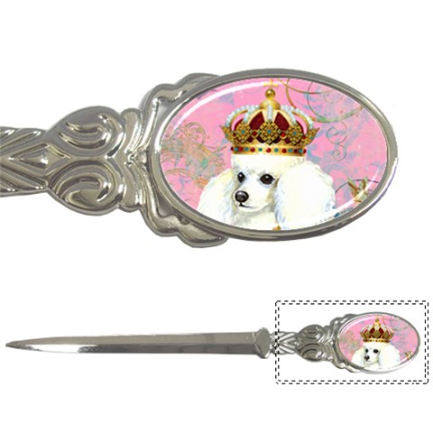 White Poodle Princess Print 5 By 6 Zazzle Copy Letter Opener from ArtsNow.com Front