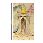 Yorkie Princess in Crown Business Card Holder