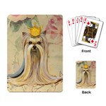 Yorkie Princess in Crown Playing Cards Single Design