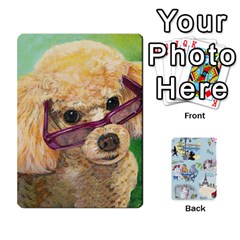 Poodle Trading Cards Playing Cards 54 Designs from ArtsNow.com Front - Club7