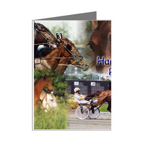 Harness Racing Mini Greeting Cards (Pkg of 8) from ArtsNow.com Right