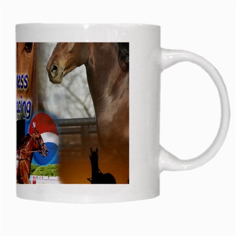 Harness Racing White Mug from ArtsNow.com Right