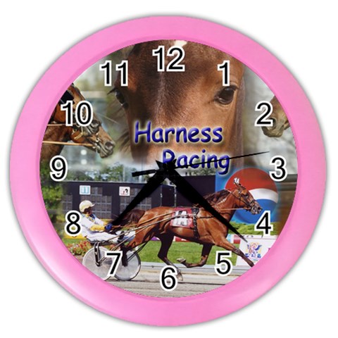 Harness Racing Color Wall Clock from ArtsNow.com Front