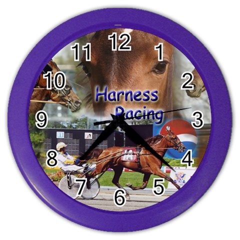 Harness Racing Color Wall Clock from ArtsNow.com Front