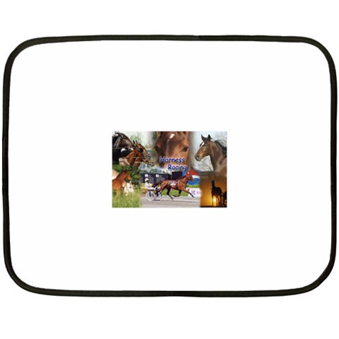 Harness Racing Mini Fleece Blanket(Two Sides) from ArtsNow.com 35 x27  Blanket Back