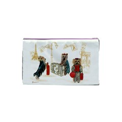 Travelling Yorkies in Paris Cosmetic Bag (Small) from ArtsNow.com Back