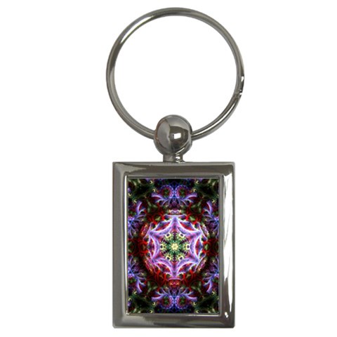 Fractalart PurWeb Key Chain (Rectangle) from ArtsNow.com Front