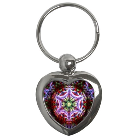 Fractalart PurWeb Key Chain (Heart) from ArtsNow.com Front