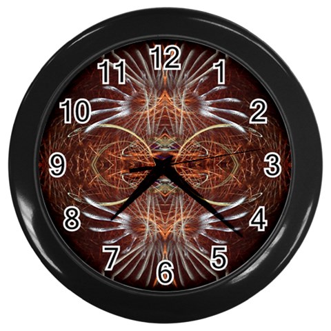 earthfeathers Wall Clock (Black) from ArtsNow.com Front