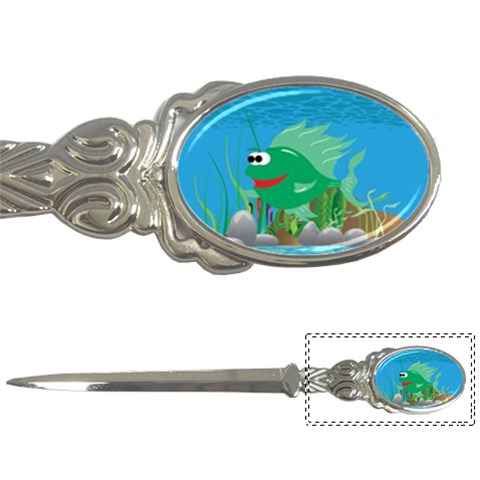 Green Coolee Fish Letter Opener from ArtsNow.com Front