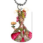Marie Antoinette Peacock Cupcake Dog Tag (Two Sides)