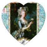 Marie Antoinette Pink Roses And Blue 6 By 8 Copy Jigsaw Puzzle (Heart)