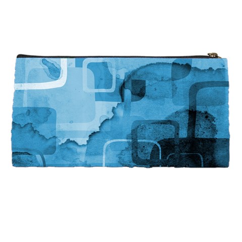 blue Pencil Case from ArtsNow.com Back