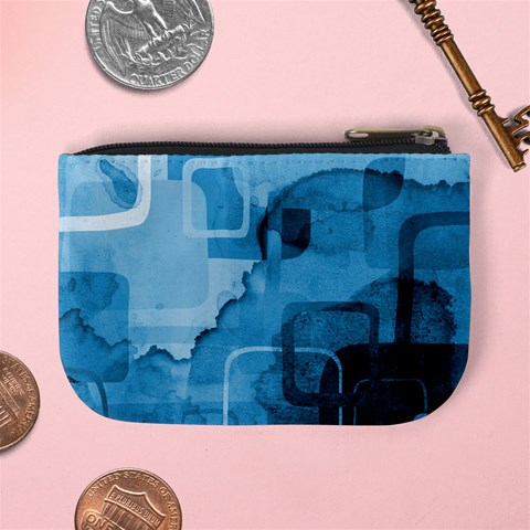 blue Mini Coin Purse from ArtsNow.com Back