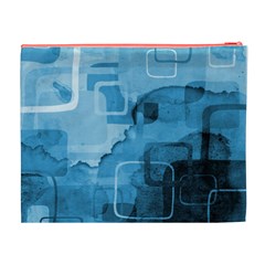 blue Cosmetic Bag (XL) from ArtsNow.com Back