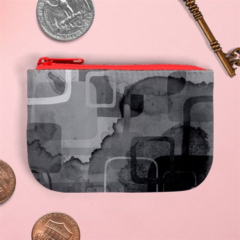 black Mini Coin Purse from ArtsNow.com Front