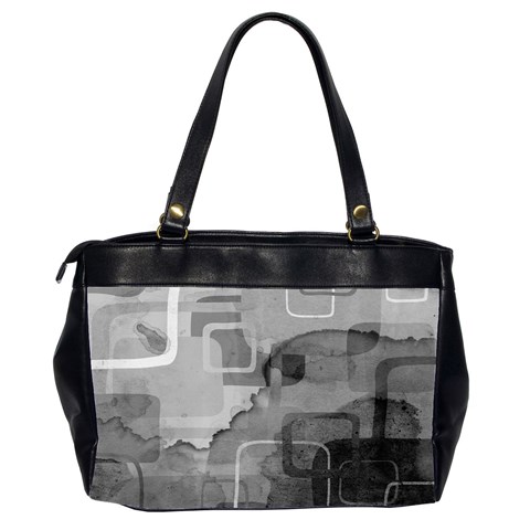 black Oversize Office Handbag (Two Sides) from ArtsNow.com Back