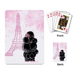 Blk Poo Eiffel For Print 5 By 7 Playing Cards Single Design