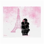 Blk Poo Eiffel For Print 5 By 7 Glasses Cloth (Small, Two Sides)
