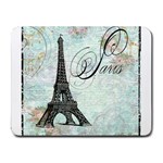 Eiffel Tower Pink Roses Pillow Square Copy Cc Small Mousepad