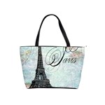 Eiffel Tower Pink Roses Pillow Square Copy Cc Classic Shoulder Handbag