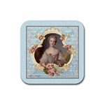 Young Marie Antoinette Portrait Rubber Coaster (Square)