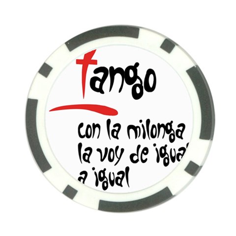 Milonga Poker Chip Card Guard from ArtsNow.com Back