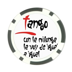 Milonga Poker Chip Card Guard from ArtsNow.com Back