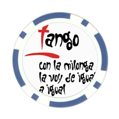 Milonga Poker Chip Card Guard from ArtsNow.com Back