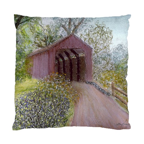 Coveredbridge300 Cushion Case (Two Sides) from ArtsNow.com Back