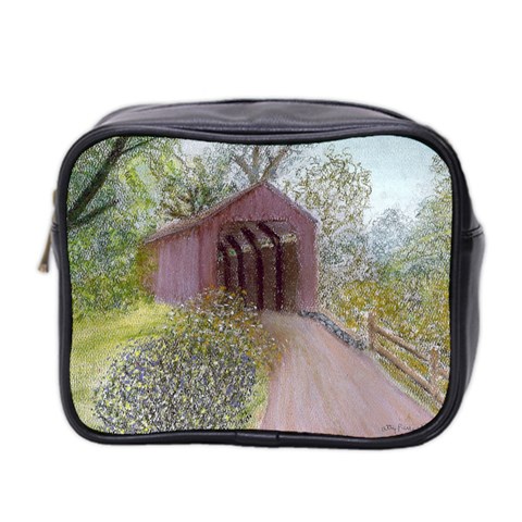 Coveredbridge300 Mini Toiletries Bag (Two Sides) from ArtsNow.com Front