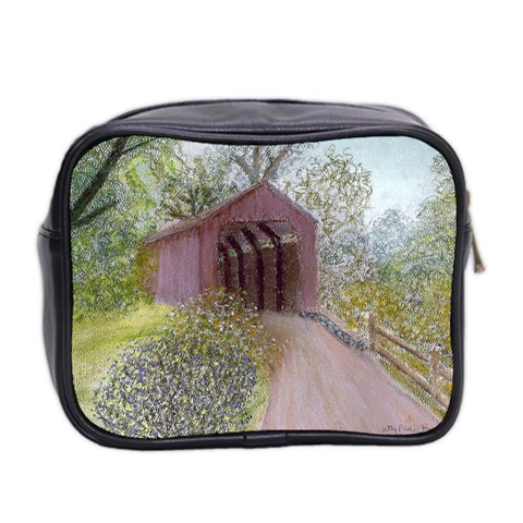 Coveredbridge300 Mini Toiletries Bag (Two Sides) from ArtsNow.com Back